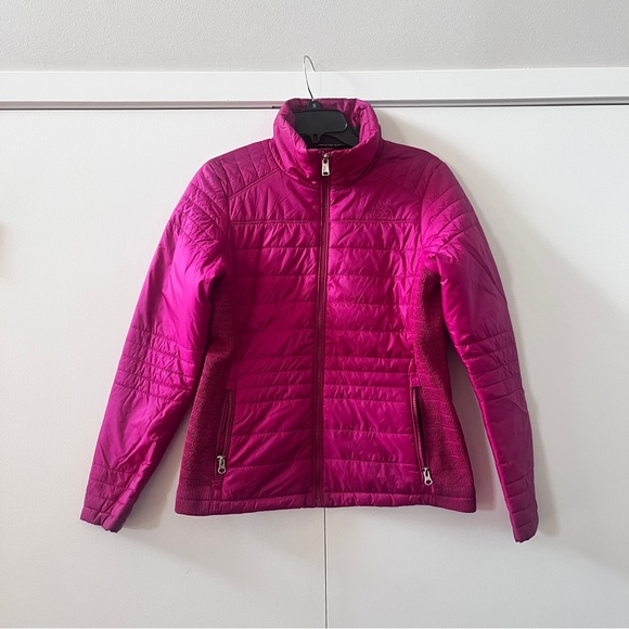 The North Face Women's Fuchsia Quilted Puffer Jacket - Picture 1 of 5